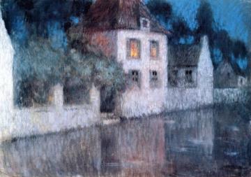 House in Nemours Artwork by Henri Le Sidaner