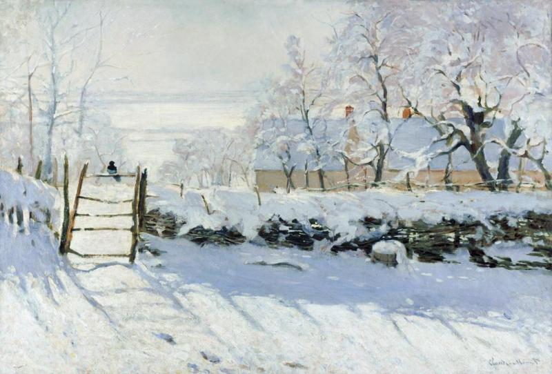 The Magpie Artwork by Claude Oscar Monet
