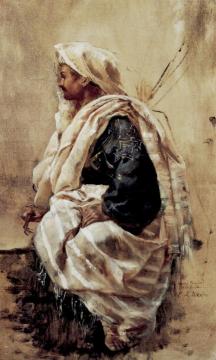 A Seated Zouave Artwork by Edwin Lord Weeks