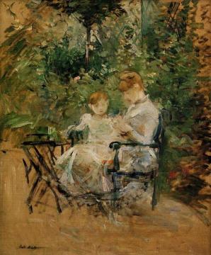 In the Garden Artwork by Berthe Morisot