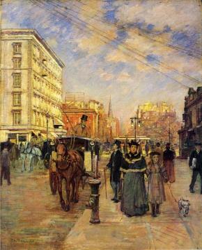 Fifth Avenue at Madison Square Artwork by Theodore Robinson
