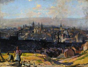 Sheffield From The Park Artwork by Stanley Royle
