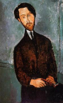 Portrait of Leopold Zborowski Artwork by Amedeo Modigliani