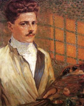 Portrait of the Comte de la Rochefoucauld Artwork by Claude-Emil Schuffenecker