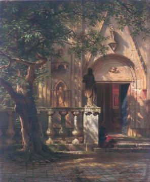 Sunlight And Shadow Artwork by Albert Bierstadt