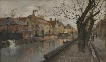Christianshavn Artwork by Fritz Thaulow