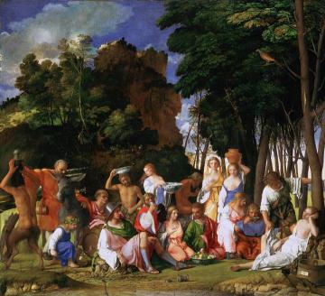 The Feast Of The Gods Artwork by Giovanni Bellini