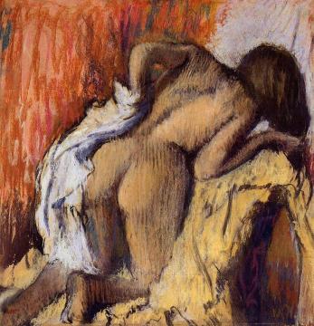 Woman Drying Herself Artwork by Edgar Degas