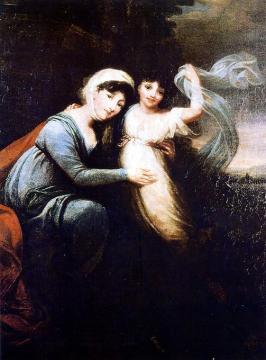 Anna Charlotte Dorothea Von Medem With Daughter Artwork by Josef Grassi