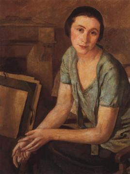 Portrait S.N. Andronikova-Halpern Artwork by Zinaida Serebriakova