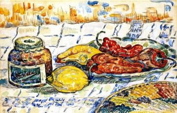 Still LIfe with Peppers Artwork by Paul Signac