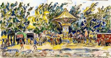 Village Festival (La Vogue) Artwork by Paul Signac