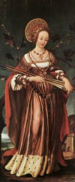 St Ursula Artwork by Hans Holbein the Younger