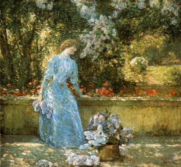 Lady in the Park Artwork by Frederick Childe Hassam