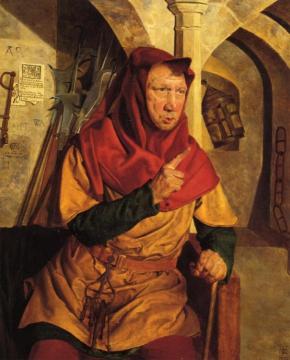 Dogberry Examining Conrade and Borachio Artwork by Henry Stacy Marks