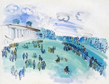 Race Track At Chantilly Artwork by Raoul Dufy