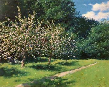 Apple Blossoms Artwork by Stanislaw Ignacy Witkiewicz