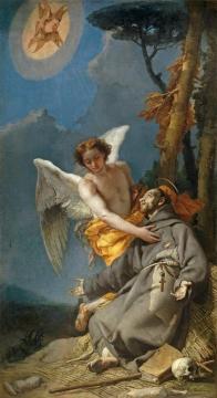 The Stigmatization of Saint Francis Artwork by Giovanni Battista Tiepolo