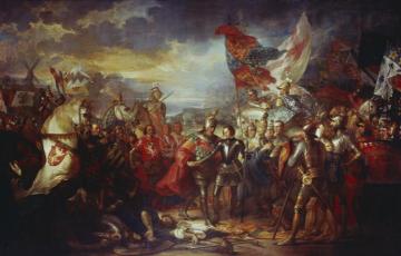Edward Iii With The Black Prince After The Battle Of Crecy Artwork by Benjamin West
