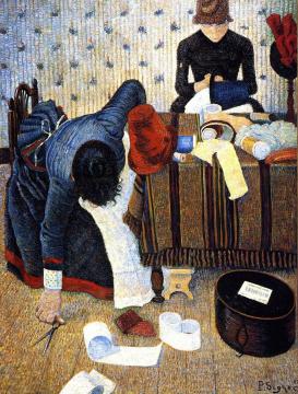 The Milliners Artwork by Paul Signac