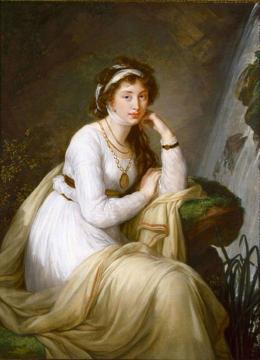 Portrait of Anna Ivanovna Tolstoy (Baryatinskaya) Artwork by Elisabeth Vigee Le Brun
