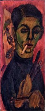 Self-Portrait Artwork by Ernst Ludwig Kirchner
