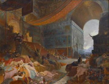 The Death Of Babylon Artwork by Georges Antoine Rochegrosse