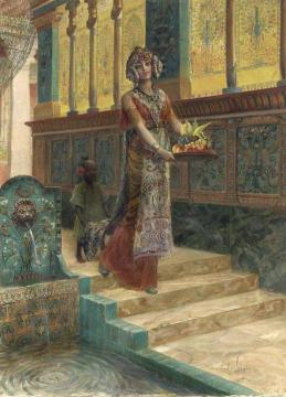 An Eastern Beauty Artwork by Georges Antoine Rochegrosse