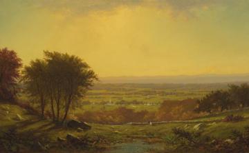 Indian Summer, Massachusetts Artwork by Alfred Thompson Bricher
