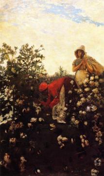 Upland Cotton Artwork by Winslow Homer