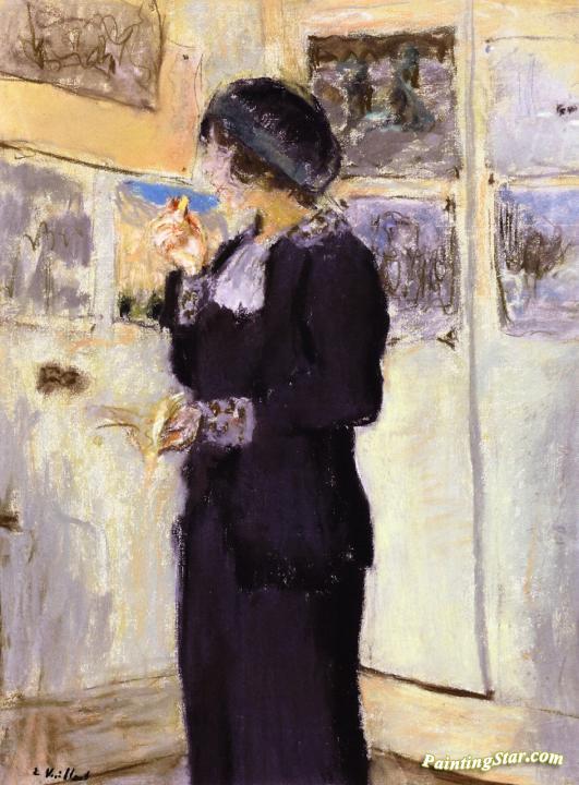 Lucie Belin with a Biscuit Artwork by Edouard Vuillard