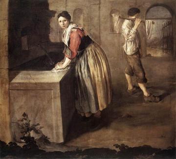 The Laundress Artwork by Giacomo Ceruti