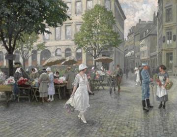 Højbro Plads Artwork by Paul Gustave Fischer