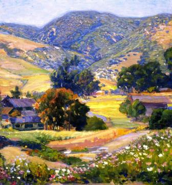The Jeweled Hills Artwork by Joseph Kleitsch