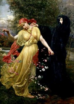 At the First Touch of Winter, Summer Fades Away Artwork by Valentine Cameron Prinsep