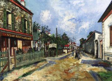 A Restaurant In Limeil Brevannes Artwork by Maurice Utrillo