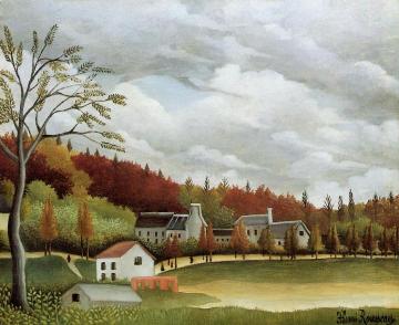 View of Bievre-sur-Gentilly Artwork by Henri Rousseau