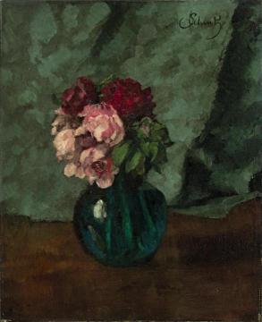Roses Artwork by Carl Eduard Schuch
