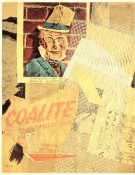W.C. Fields Artwork by Kurt Schwitters