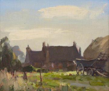 Corner of the Stackyard Artwork by Edward Brian Seago