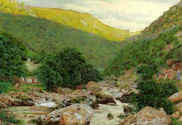 On The East Lynn, Middleham, North Devon Artwork by George Price Boyce