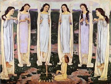 The Consecrated One Artwork by Ferdinand Hodler