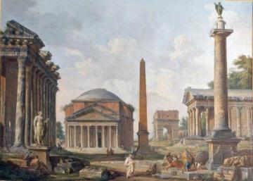 Ruins of Rome Artwork by Giovanni Paolo Pannini