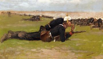 Field Drill For The Prussian Infantry Artwork by Frederic Remington