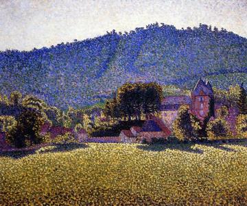Le Pré Comblat, Le Chateau Cantal Artwork by Paul Signac