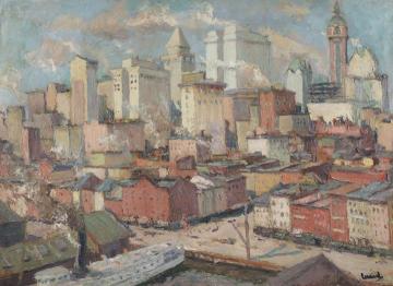 View of New York Artwork by Edward Cucuel