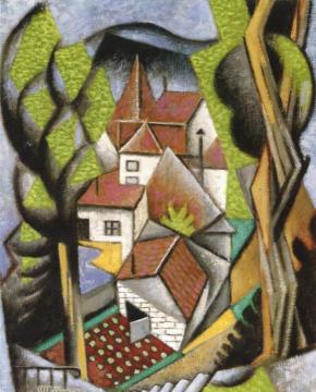 Cubist Landscape Artwork by Jean Metzinger
