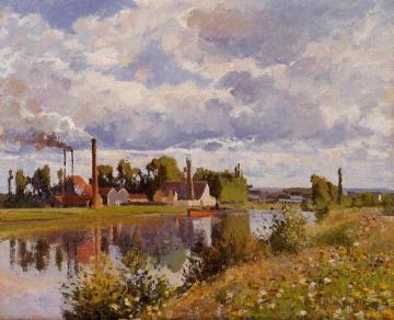The Oise on the Outskirts of Pontoise Artwork by Camille Pissarro