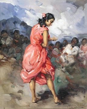 Gitana Artwork by Francisco Rodriguez Sanchez Clement