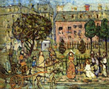 Park, Naples Artwork by Maurice Prendergast